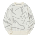 Noir - White Mohairmix  Sweater