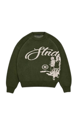 'Structure' Graphic Knitted Sweater