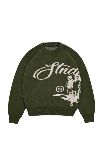 'Structure' Graphic Knitted Sweater