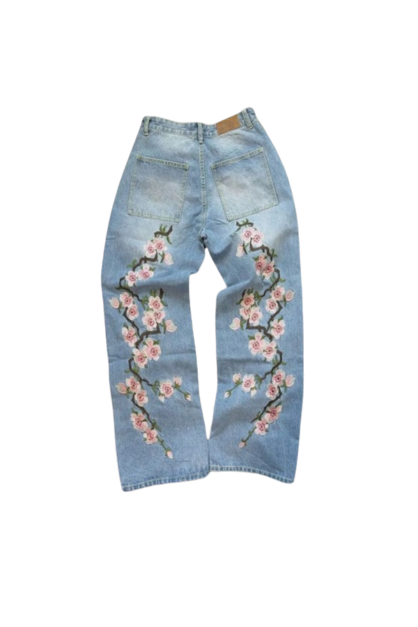 'Blossom' Embroidered Jeans