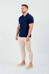 SOFT TOUCH KNIT POLO - NAVY