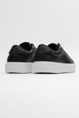 LEATHER TRAINER - BLACK