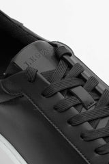 LEATHER TRAINER - BLACK