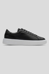 LEATHER TRAINER - BLACK