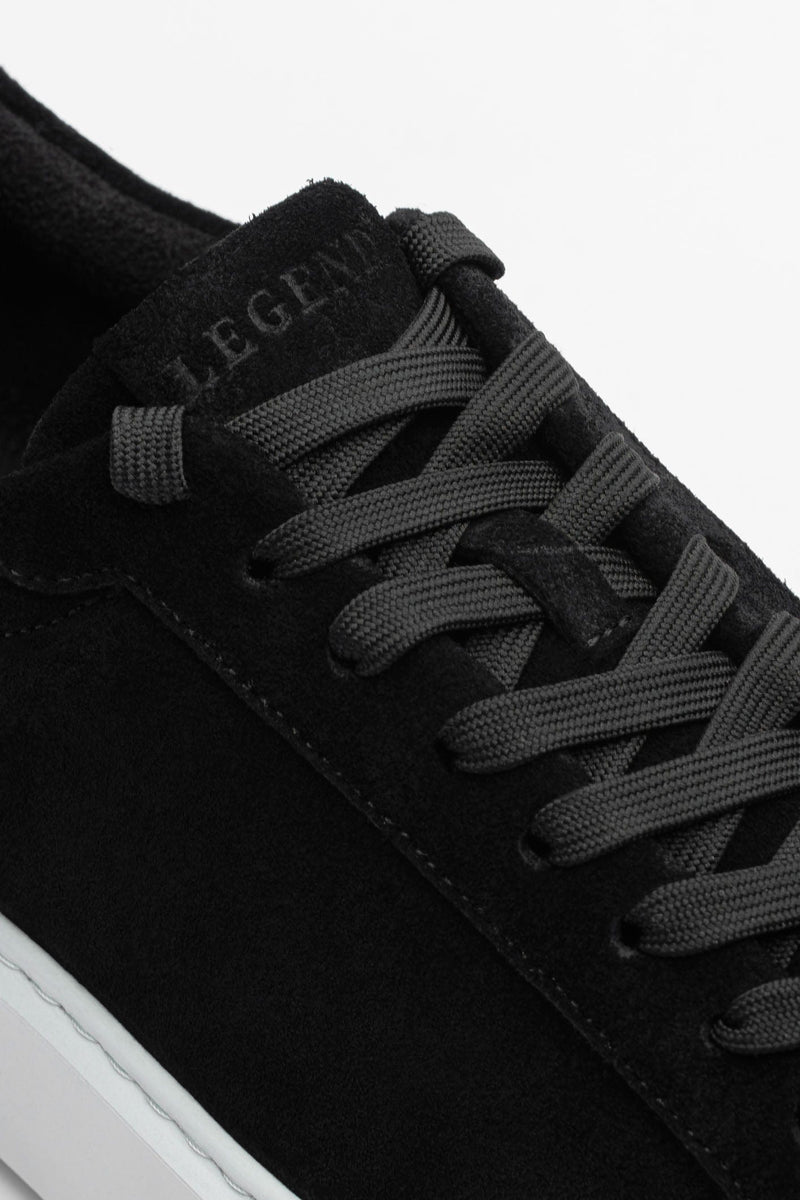 SUEDE TRAINER - BLACK