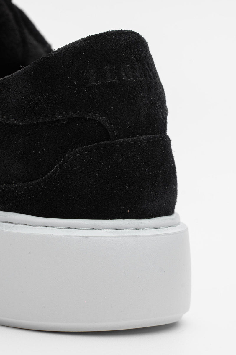 SUEDE TRAINER - BLACK
