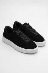 SUEDE TRAINER - BLACK
