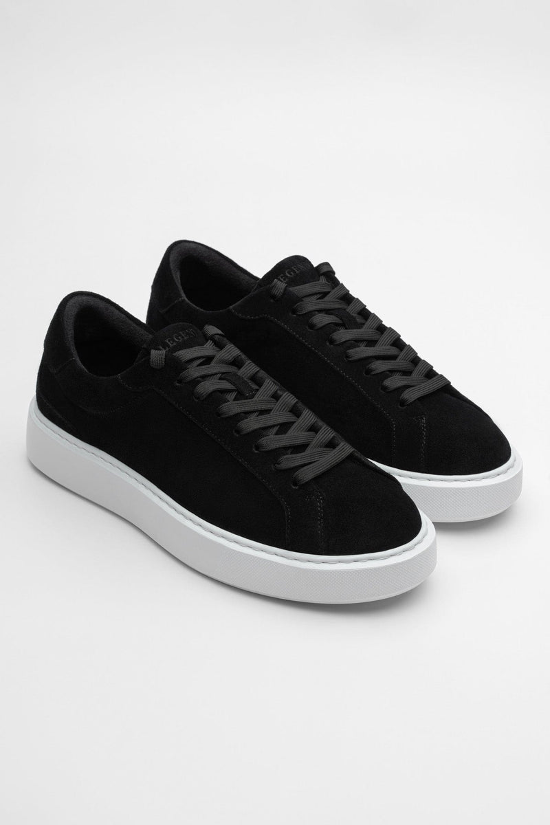 SUEDE TRAINER - BLACK