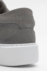 SUEDE TRAINER - DARK GREY