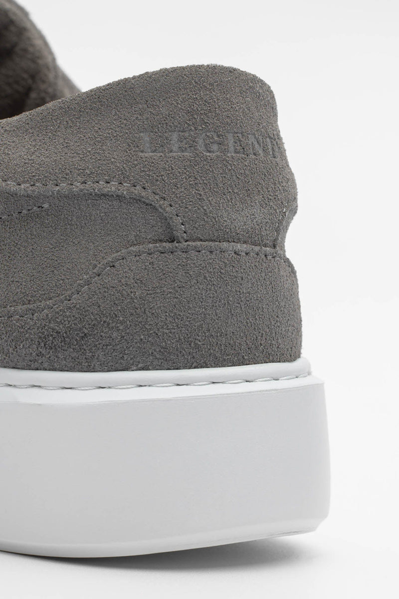 SUEDE TRAINER - DARK GREY