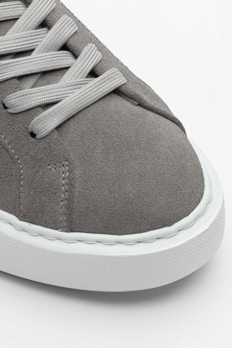 SUEDE TRAINER - DARK GREY