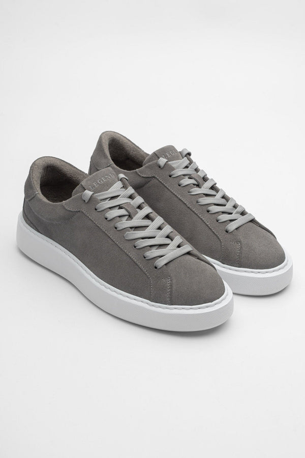 SUEDE TRAINER - DARK GREY