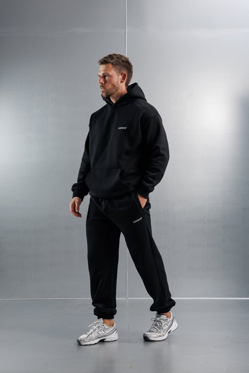 RELAXED HOODIE - BLACK