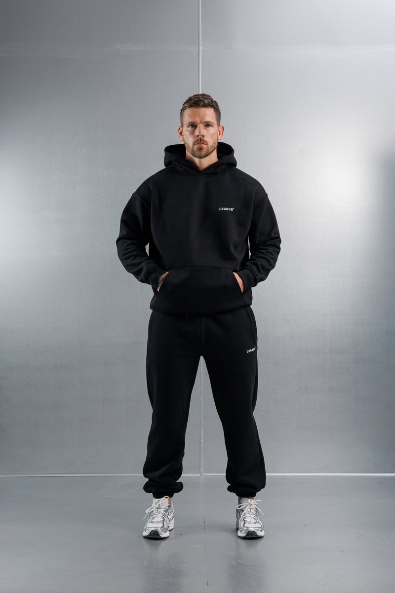 RELAXED HOODIE - BLACK