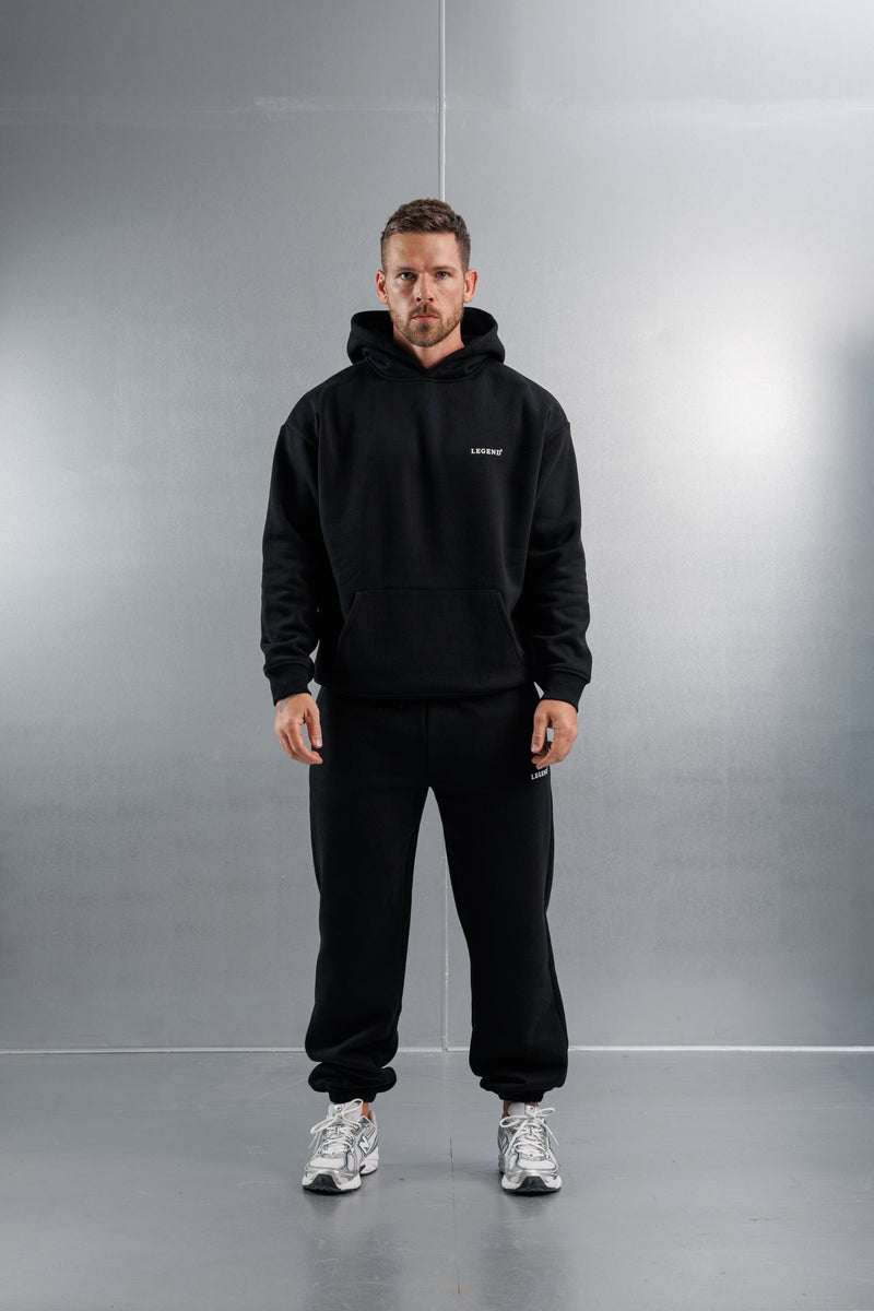 RELAXED HOODIE - BLACK