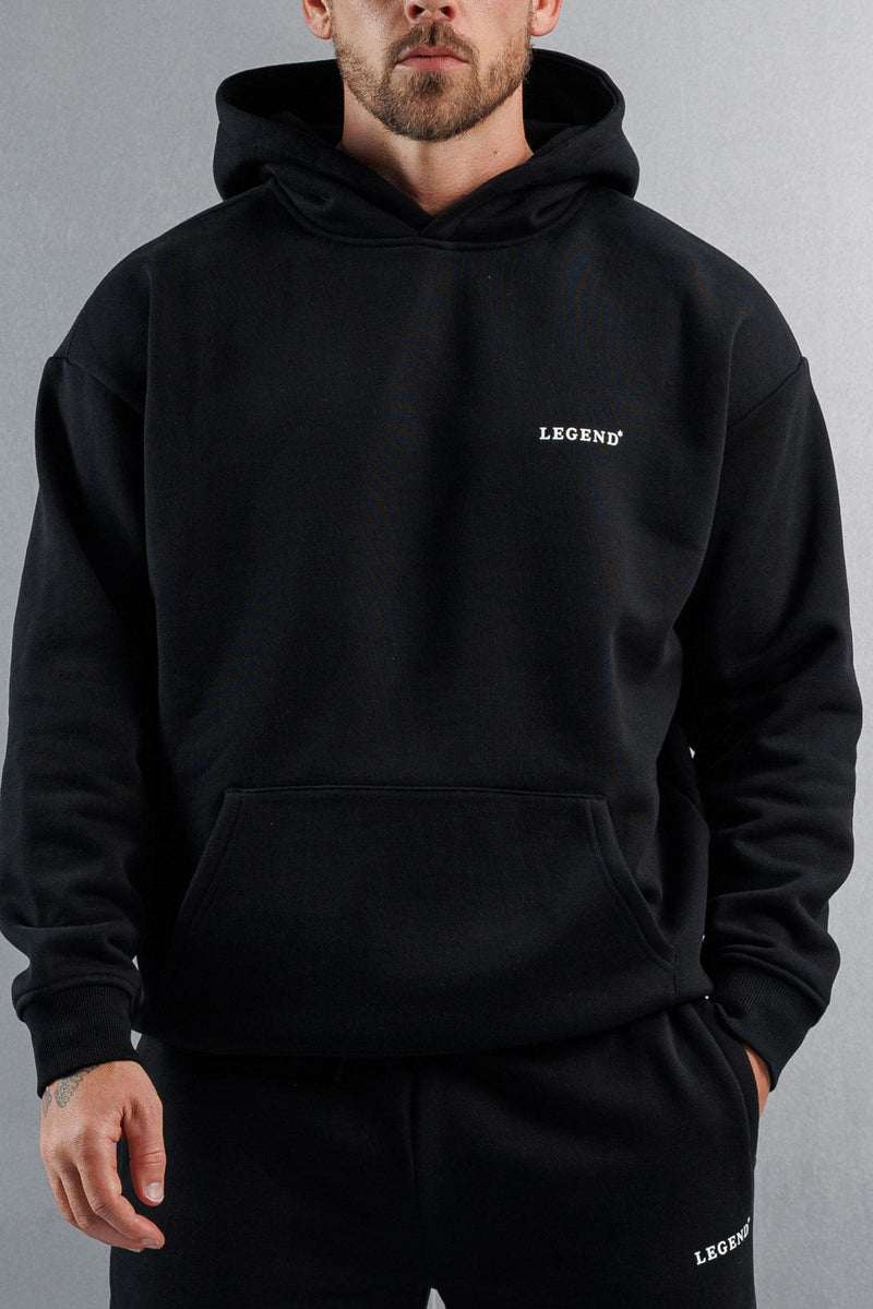 RELAXED HOODIE - BLACK