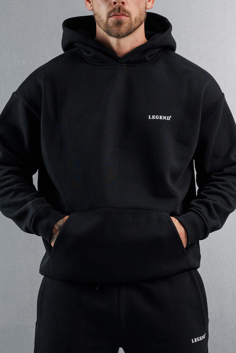 RELAXED HOODIE - BLACK