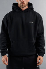 RELAXED HOODIE - BLACK