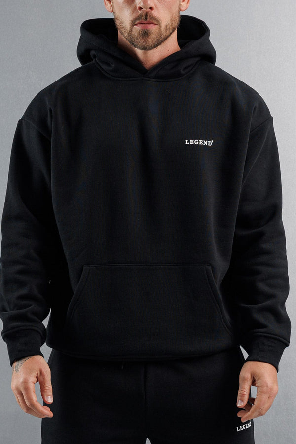 RELAXED HOODIE - BLACK