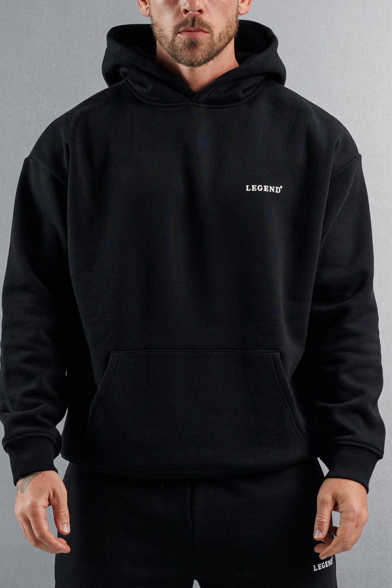 RELAXED HOODIE - BLACK