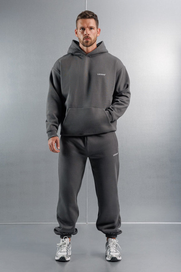RELAXED HOODIE - DARK GREY