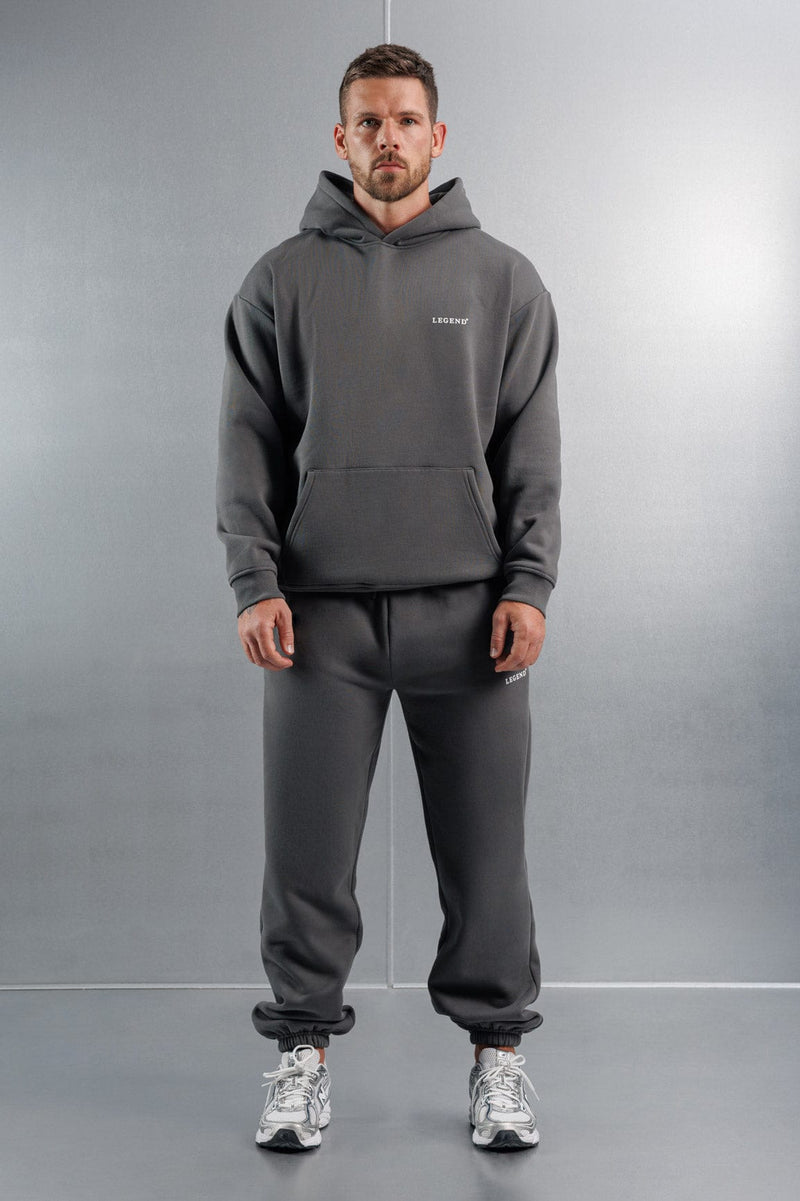 RELAXED HOODIE - DARK GREY