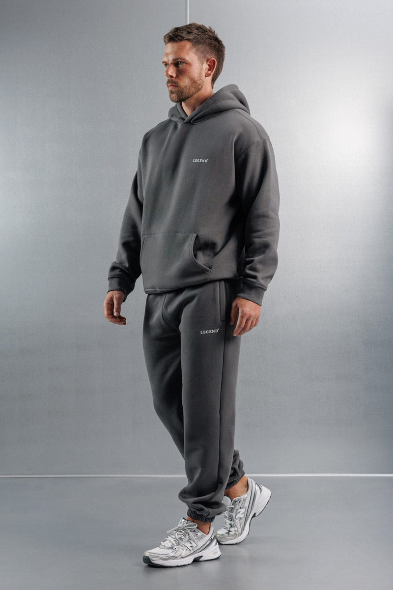 RELAXED HOODIE - DARK GREY