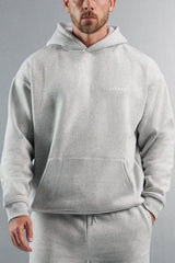 RELAXED HOODIE - GREY MARL