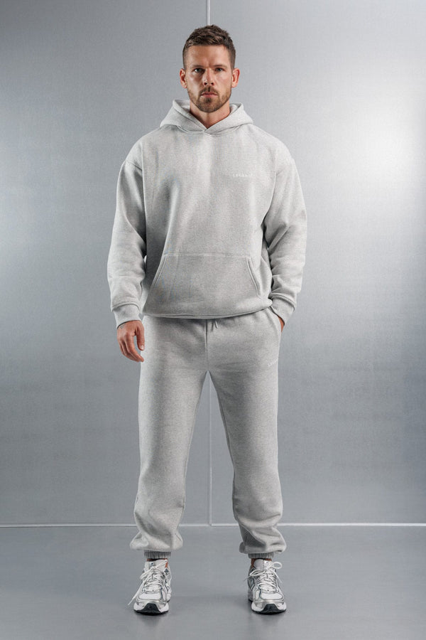 RELAXED HOODIE - GREY MARL