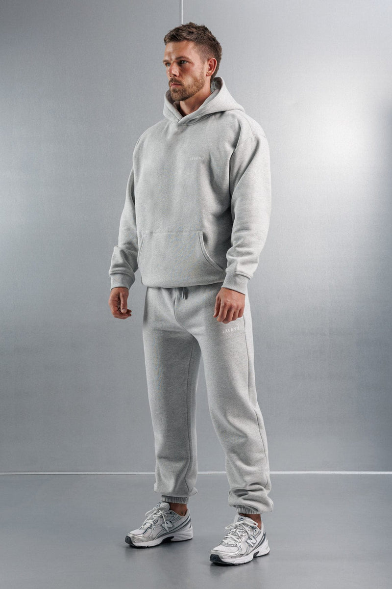 RELAXED HOODIE - GREY MARL