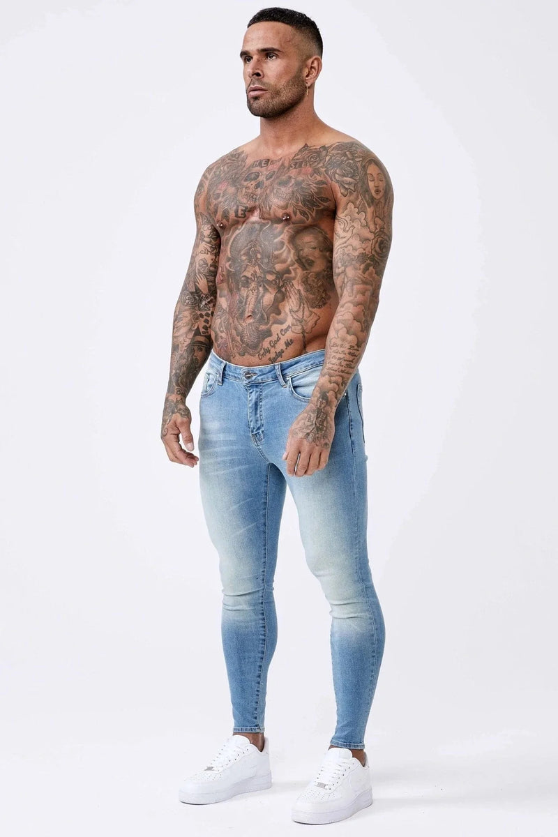 AQUA BLUE - SPRAY-ON JEANS