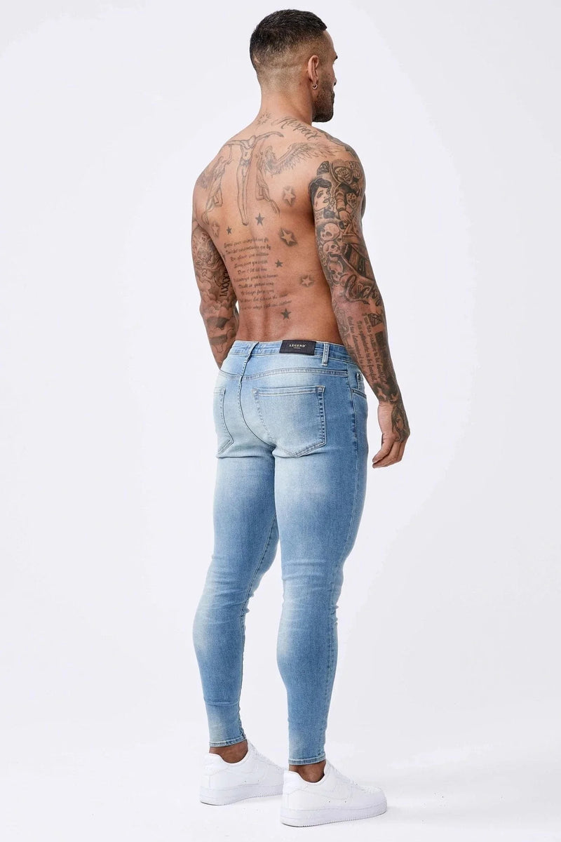AQUA BLUE - SPRAY-ON JEANS