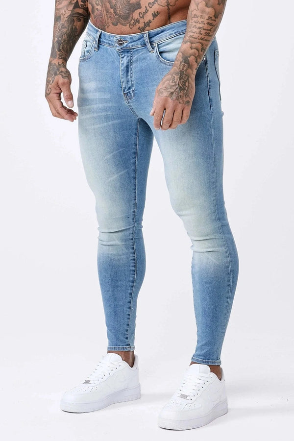 AQUA BLUE - SPRAY-ON JEANS