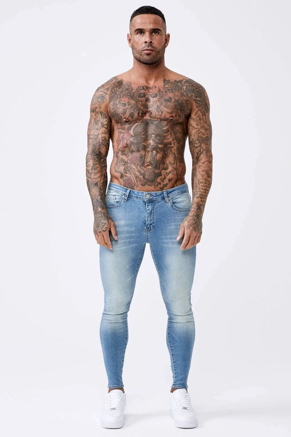 AQUA BLUE - SPRAY-ON JEANS