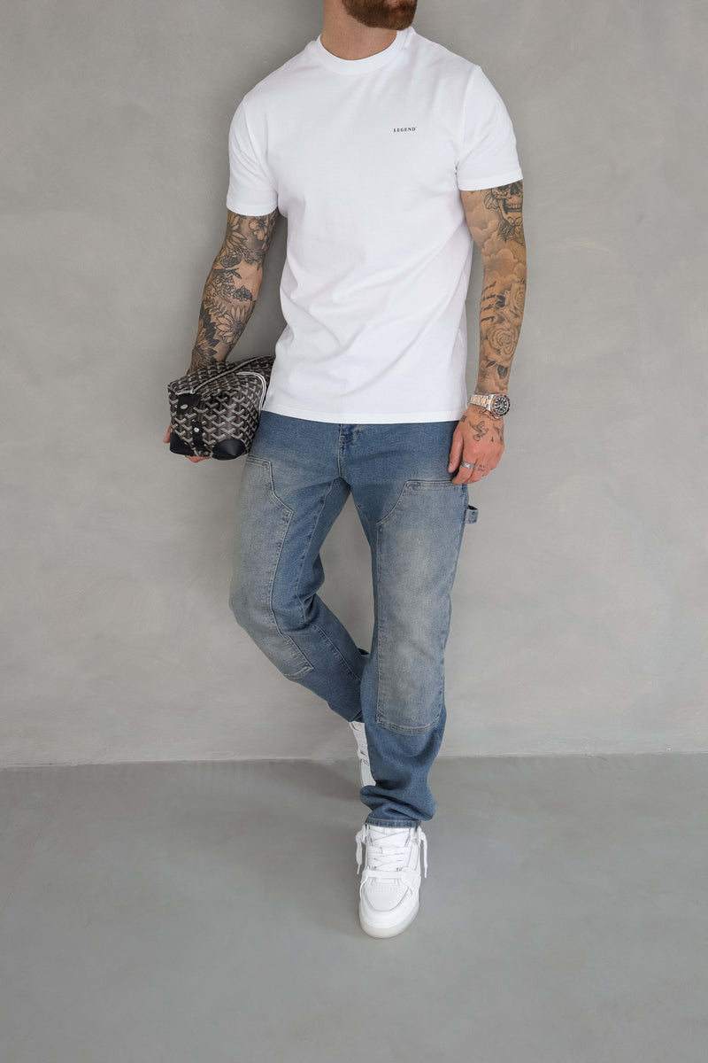 CARPENTER JEANS - WASHED STONE BLUE