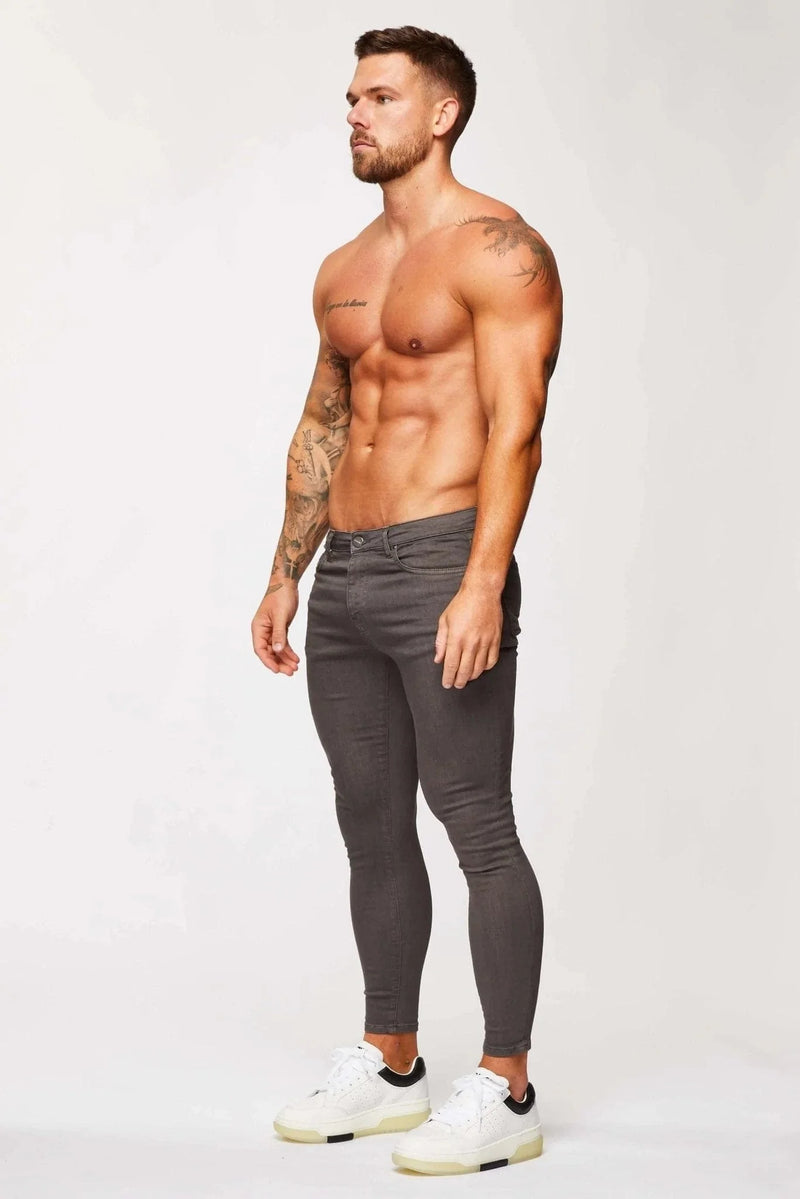 SKINNY FIT JEANS - GREY