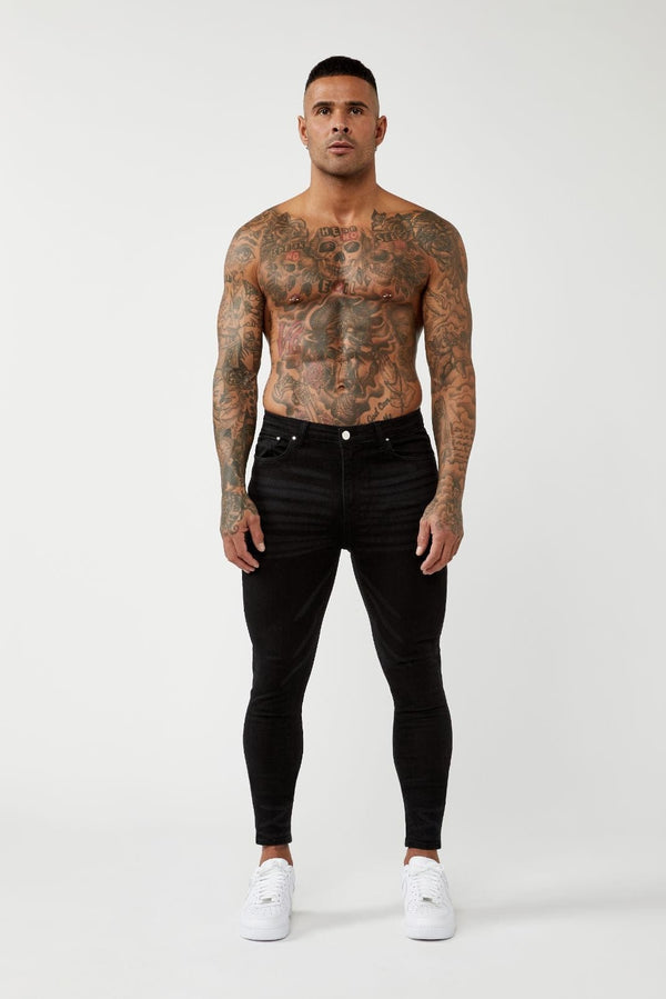 PREMIUM SKINNY FIT JEANS - BLACK WASH