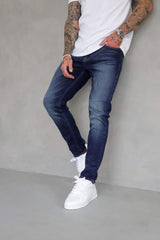 SLIM FIT JEANS 2.0 DETAILED - INDIGO BLUE