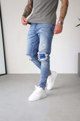 SLIM FIT JEANS 2.0 - PAINT BLUE