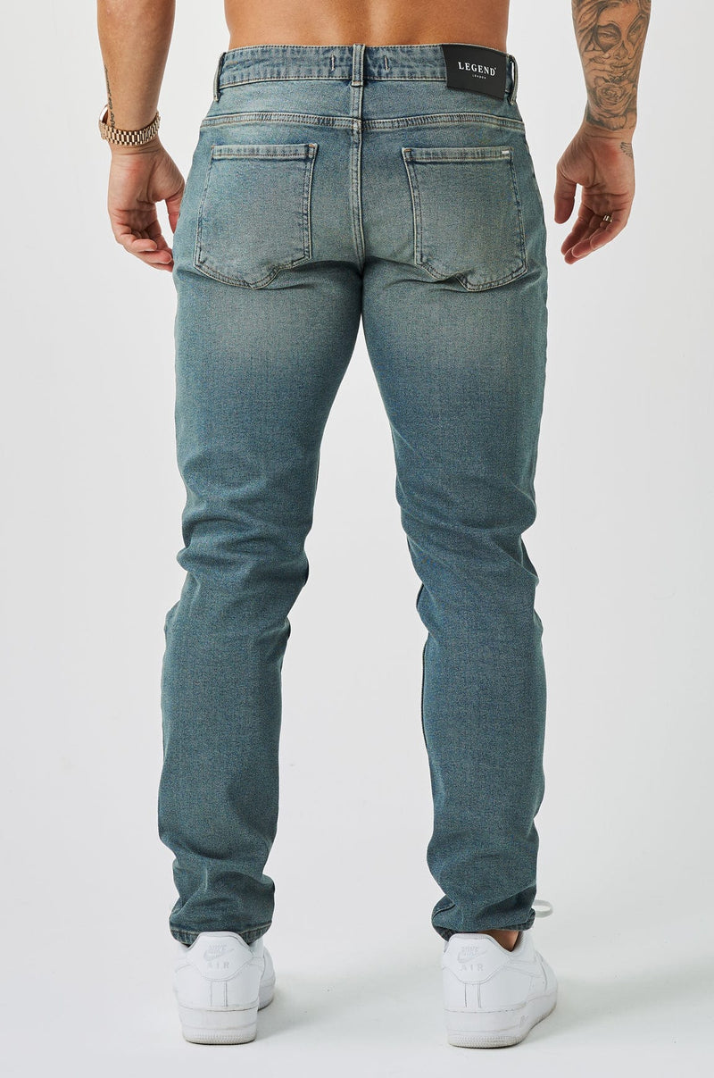 SLIM FIT JEANS 2.0 - STONE WASHED BLUE