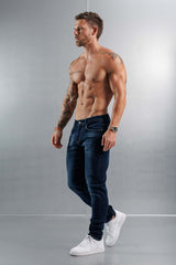 SLIM FIT JEANS 2.0 - WASHED DARK BLUE
