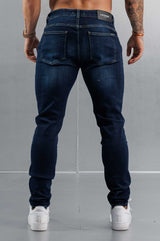 SLIM FIT JEANS 2.0 - WASHED DARK BLUE