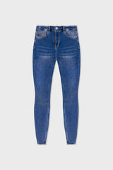 SKINNY FIT JEANS NON RIPPED - DARK BLUE