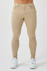 SKINNY FIT JEANS - STONE