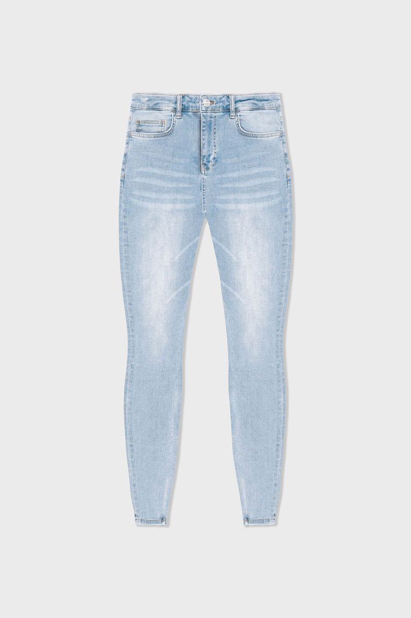 SKINNY FIT JEANS NON RIPPED - STONE WASHED