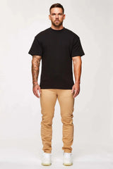 STRAIGHT LEG JEANS - BEIGE