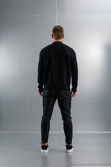 MOCK NECK SWEATER - BLACK
