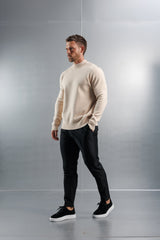 MOCK NECK SWEATER - CREME