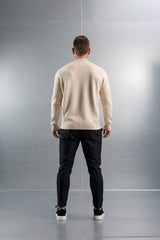 MOCK NECK SWEATER - CREME