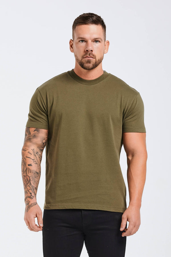 PREMIUM BASICS T-SHIRT - OLIVE (PACK)